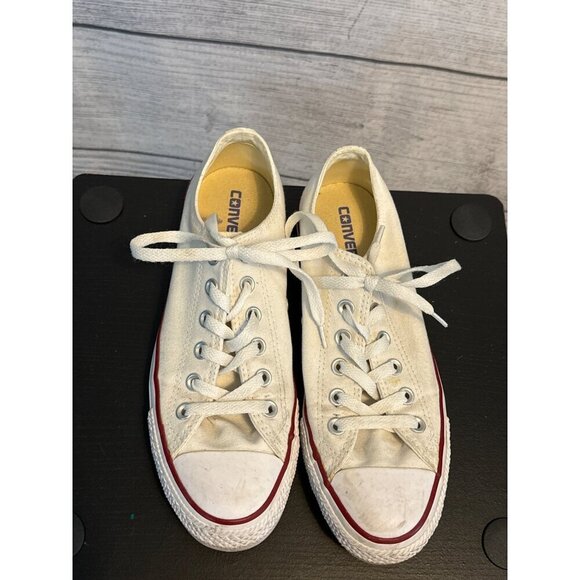 Converse Chuck Taylor All Star White Low Top Sneakers Size W9/M7 - Picture 1 of 5